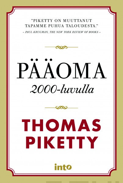 Piketty Thomas: Pääoma 2000-luvulla 