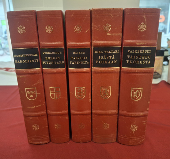 von Heidelstam, Gunnarsson, Blixen, Waltari, Falkberget: Pohjola-sarja 1-5