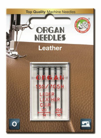 Organ Leather ledernål 90-100, 5 stk