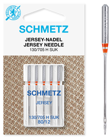 Schmetz jersey nål 130/705 H SUK 80/12, 5 stk
