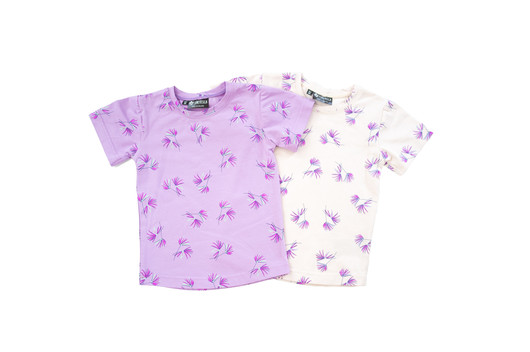 T-paita, kuvioitu lila