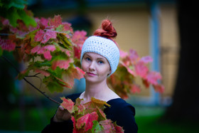 Neulottu panta, valkoinen