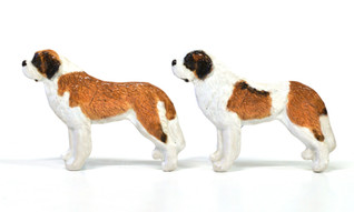 Bernhardinkoira pitkäkarvainen rintaneula tai magneetti