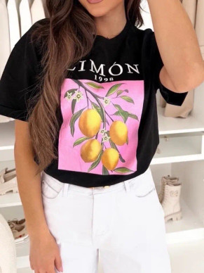 Limon t-paita musta 
