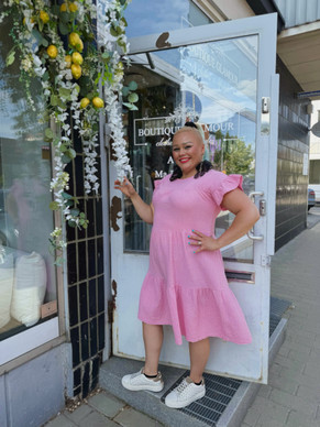 Rose mekko vaaleanpunainen