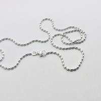 Hopeinen Oliiviketju 1.8mm /50 cm