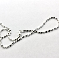 Hopeinen oliiviketju 2.3mm 50 cm