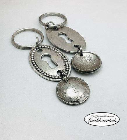 Markka-avaimenperä avainkololla vuodelta 1936