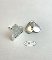 Nappikorvakorut sydän Kukkaketo (15 mm x 15 mm)