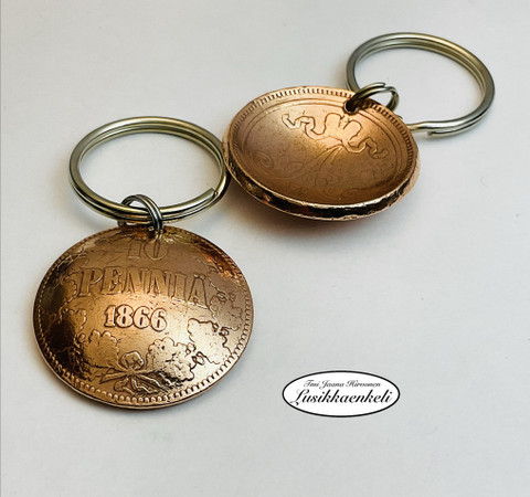 Kolikkoavaimenperä 10 penniä/1866