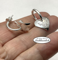 Korvakorut sydämet 14 mm nappimallisella renkaalla