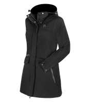 Lämmitettävä Parka-ratsastustakki: musta