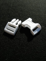 Muovilukko: Valkoinen 5x2cm 1kpl