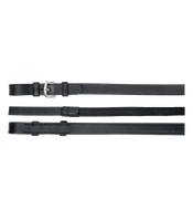 Kumi/nahkaohjat, ilman stoppareita: musta