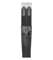 Satulavyö nahasta: musta