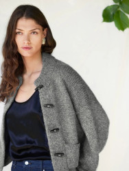 Sandnes Garn Bomber Jacket 2606_08 neuleohje suomeksi