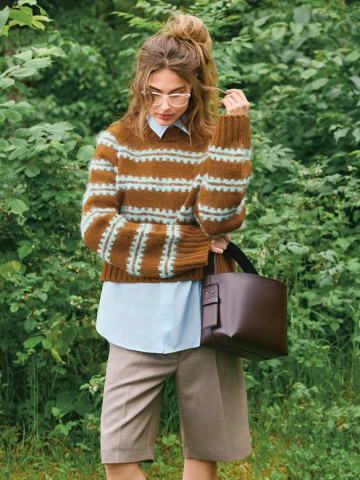 Sandnes Garn 2507_08 Ridge Sweater, Neuleohje suomi