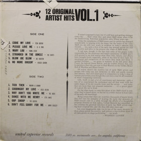 V/A: 12 Original Artist Hits Vol. 1. LP (Käyt)