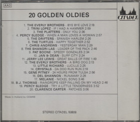 V/A: 20 Golden Oldies CD (Käyt)