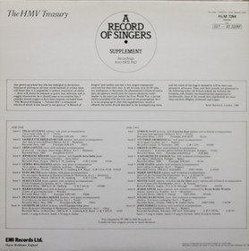 V/A: A Record of Singers LP (Käyt)