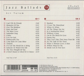 Art Tatum: Jazz Ballads 18. 2CD (Käyt)
