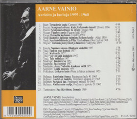 Aarne Vainio: Aarioita ja lauluja CD (Käyt)