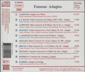 V/A: Famous Adagios CD (Käyt)