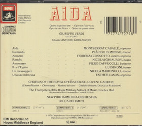 Verdi / Muti / Caballé / Domingo: Aida 3CD Box (Käyt)
