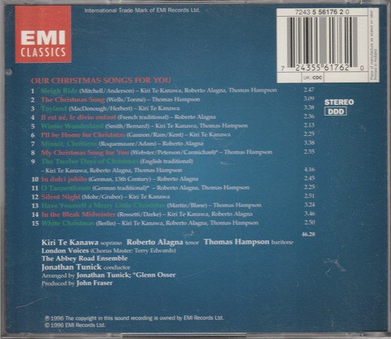 Alagna / Te Kanawa / Hampson: Our Christmas Songs For You CD (Käyt)