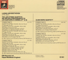 Beethoven / Alban Berg Quartett: Die Späten Streichquartette 4CD Box
