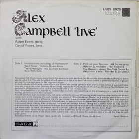 Alex Campbell: Live LP (Käyt)
