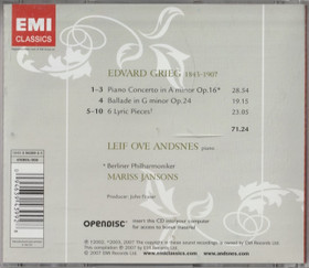 Leif Ove Andsnes / Edvard Grieg: Ballad For Edvard Grieg CD (Käyt)