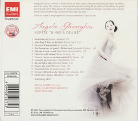 Angela Gheorghiu: Homage To Maria Callas - Favourite Opera Arias CD 