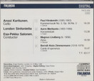 Karttunen / London Sinfonietta / Salonen: Hindemith / Merikanto CD