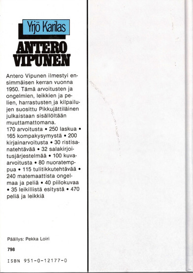 Yrjö Karilas: Antero Vipunen K3 (Käyt)