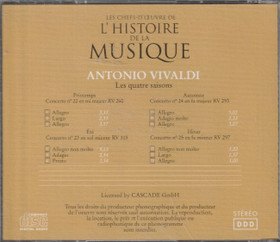 Antonio Vivaldi: Les Quatre Saisons CD (Käyt)