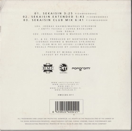 Antti Tuisku: Sekaisin CDs (Käyt)