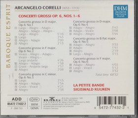 Arcangelo Corelli /Bande /Kuijken: Concerti Grossi Op. 6 / Nos. 1-6 CD