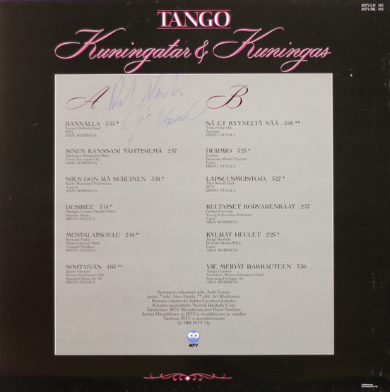 Arja Koriseva & Risto Nevala: Tangokuningatar & -kuningas LP (Käyt)