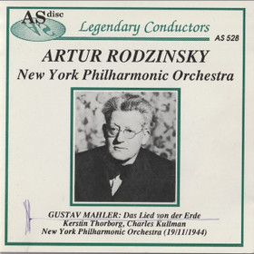 Artur Rodzinsky / Mahler: Das Lied von der Erde CD (Käyt)