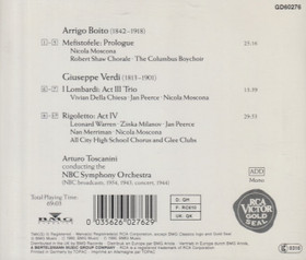 Boito /Verdi / Toscanini: Mefistofele / I Lombardi / Rigoletto CD Käyt