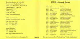 Keijo Takala: Luontoäänite - auringon nousu kevätpurolla CD (Mint)