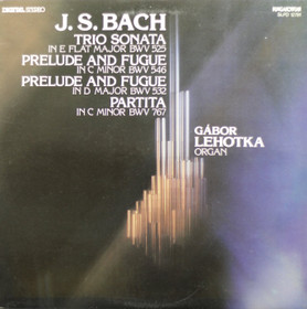 J.S. Bach / Gábor Lehotka: Organ Music LP (Käyt)
