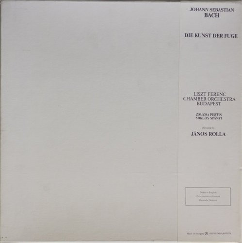 Bach / LFCO / Rolla: Die Kunst Der Fuge 2LP (Käyt. Box)