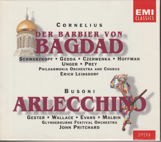 Cornelius /Pritchard: Der Barbier Von Bagdad / Arlecchino 2CD Box Käyt