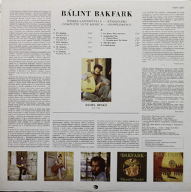 Bakfark: Lute Music 6: Supplement LP (Käyt)
