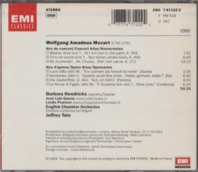 Mozart / Barbara Hendricks: Airs De Concert Et D'Operas (Käyt)