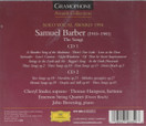 Samuel Barber: The Songs 2CD (Käyt)