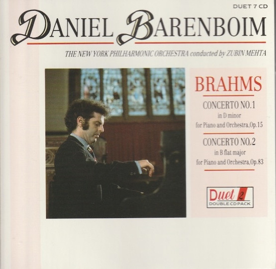 Brahms / Barenboim / Mehta: Concerto No.1 / Concerto No.2. 2CD (Käyt)