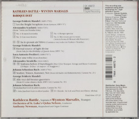 Kathleen Battle / Wynton Marsalis: Baroque Duet CD (Käyt)